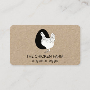 Chicken Egg Logotyp Hen för Land Farm Business Car Visitkort