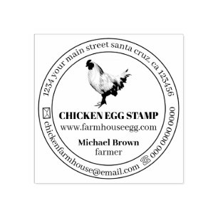 Chicken Egg Simple Farmhouse Stämpel