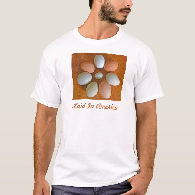 Chicken Egg TShirt Tee Shirt (Framsida)