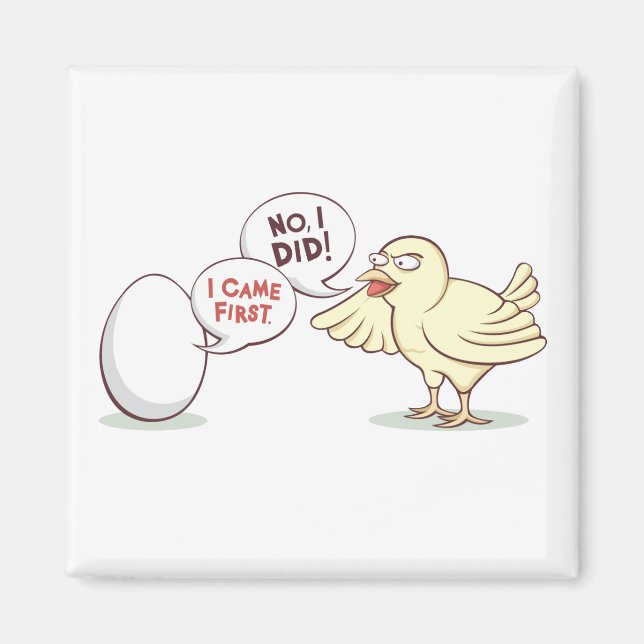 Chicken eller Egg? Magnet (Framsidan)