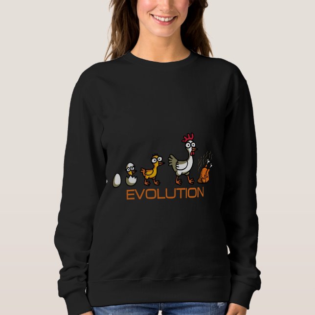 Chicken Evolution T Shirt (Framsida)