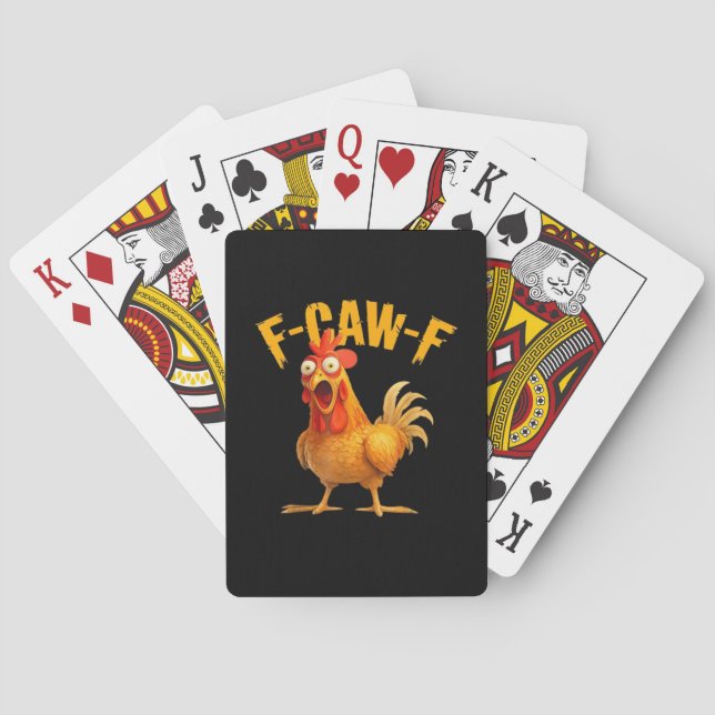 Chicken F-Caw-F Classic Cool Unique Casinokort (Baksidan)