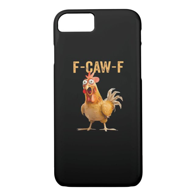 Chicken F-Caw-F Funny Trendy Case-Mate iPhone Skal (Baksida)