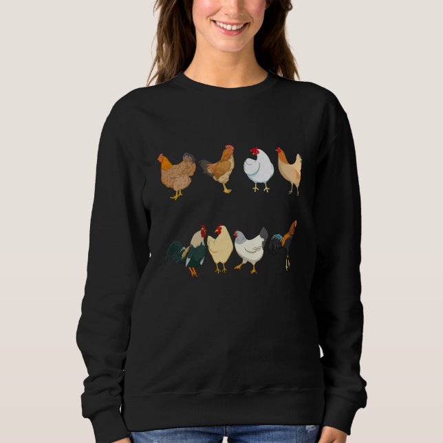 Chicken Farm Animal  Farmer Women Men T Shirt (Framsida)