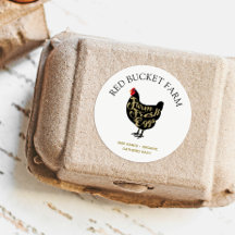 Chicken Farm Fresh Eggs Retro