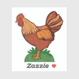 Chicken Farm Land Sticker Klistermärken