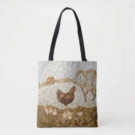 Chicken Farm Tote Bag Full Print Tygkasse