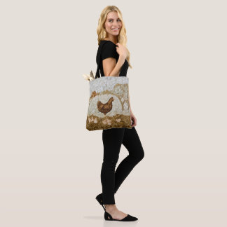 Chicken Farm Tote Bag Full Print Tygkasse