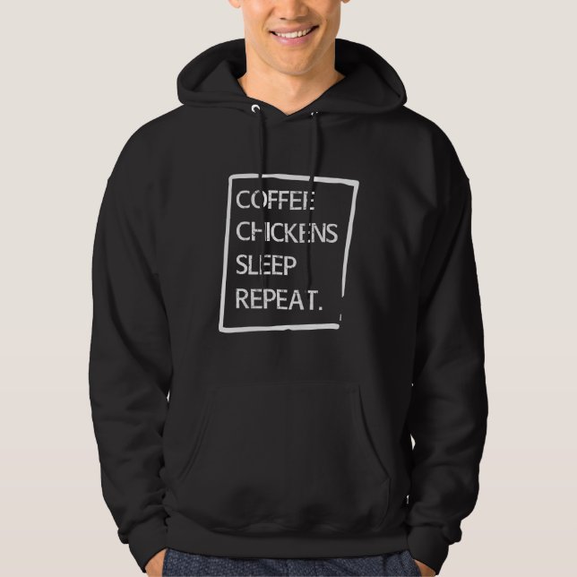 Chicken Farmer Lover Chicken Egg   Hoodie (Framsida)