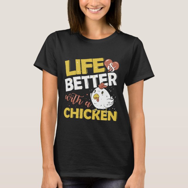 Chicken Farmer Poultry Tupp T Shirt (Framsida)