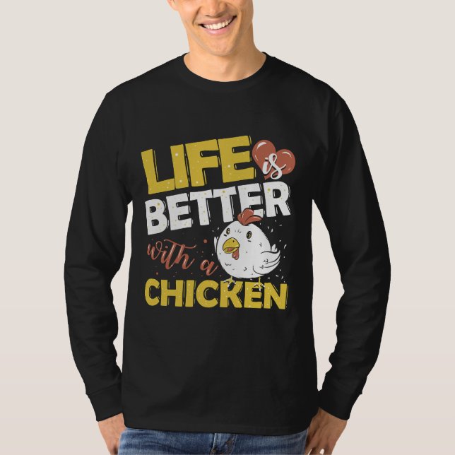 Chicken Farmer Poultry Tupp T Shirt (Framsida)