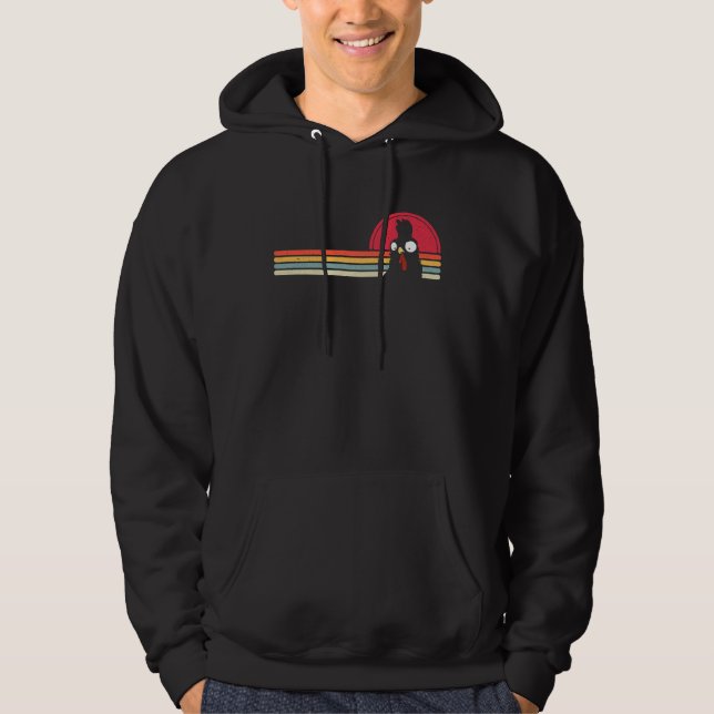Chicken Farming Retro Chicken Farmer Girls Boys Me Hoodie (Framsida)