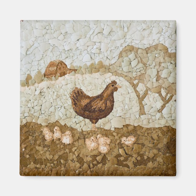 Chicken Farmyard Magnet (Framsidan)