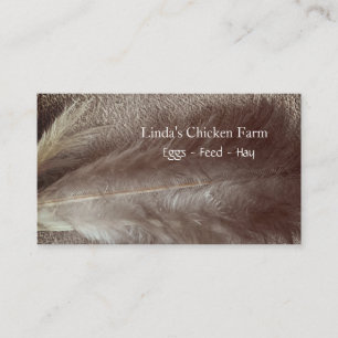 Chicken Feather, Sepia, Grunge, Affärskort Visitkort