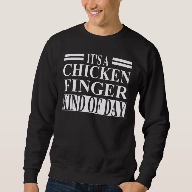 Chicken Finger Apparel Best  Fingers  Design Lång Ärmad Tröja (Framsida)