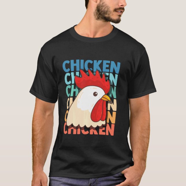 Chicken Flock Egg Hen Farmer Grower Backyard T Shirt (Framsida)
