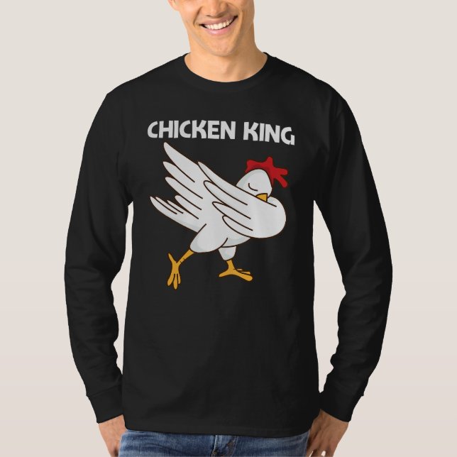 Chicken For Men Dad Poultry Rooster Egg T Shirt (Framsida)