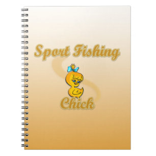 Chicken för sportfiske anteckningsbok med spiral