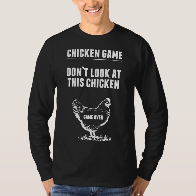 Chicken-game Chicken Joke T Shirt (Framsida)