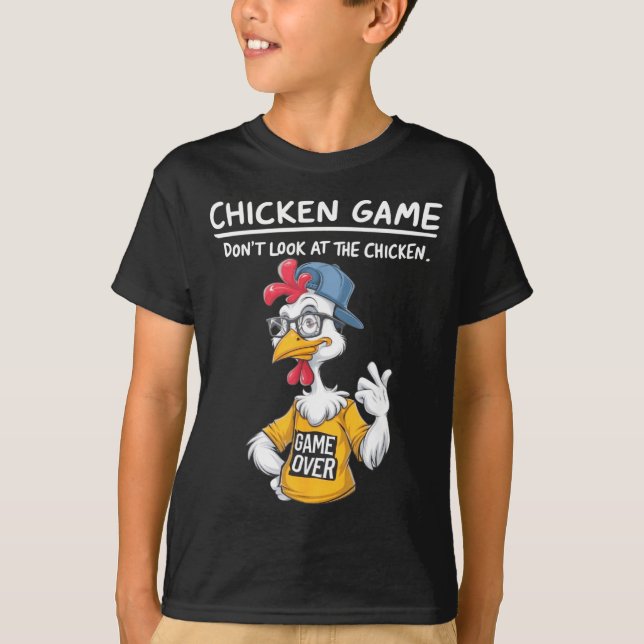 Chicken Game Humorous Family Tee - Uni-adults &amp (Framsida)