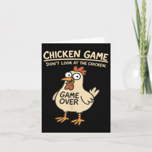 Chicken Game tittar inte på Chicken Funny Chicke Kort