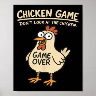 Chicken Game tittar inte på Chicken Funny Chicke Poster