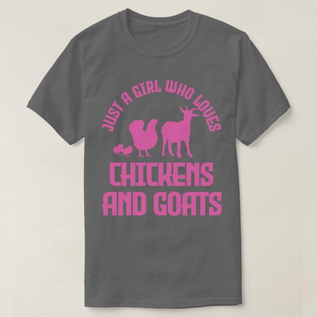 Chicken Goats Farmer T Shirt (Design framsida)