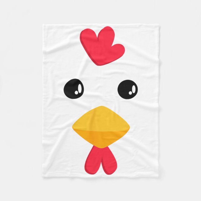 Chicken Halloween Costume Roligt Kids Vuxnas Fleecefilt (Framsidan)