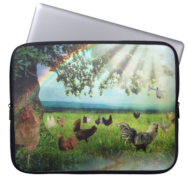 Chicken Heaven Laptop Fodral (Framsidan)