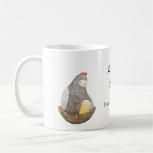Chicken Hen & Chick Fumy Anpassningsbar Gift för M Kaffemugg