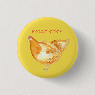 Chicken Hen Gult Sweet Chick Knapp