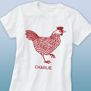 Chicken Hen Personlig T Shirt