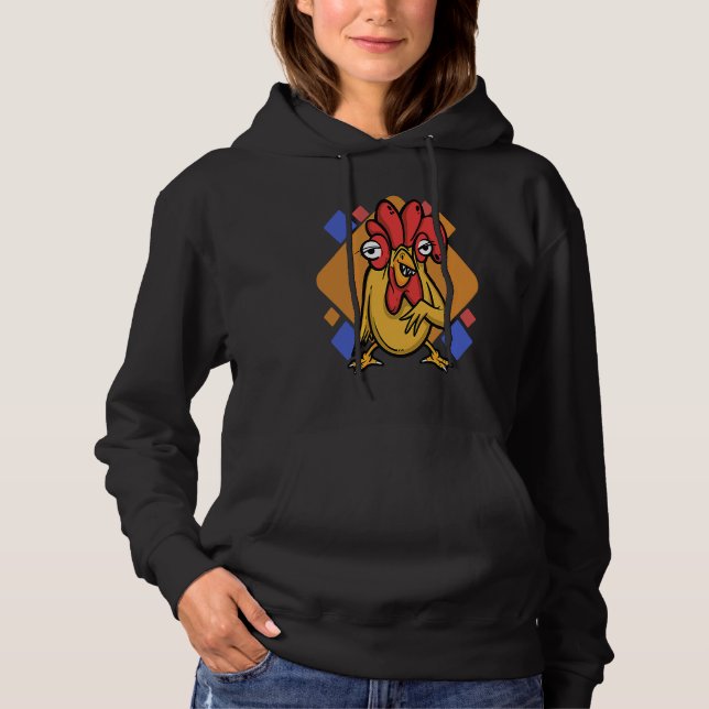 chicken hen rooster t shirt (Framsida)