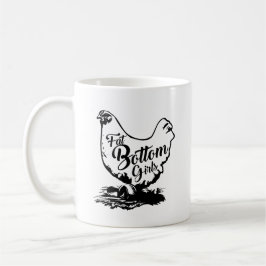 Chicken Hen Tjock Grund äggkaffe Mugg