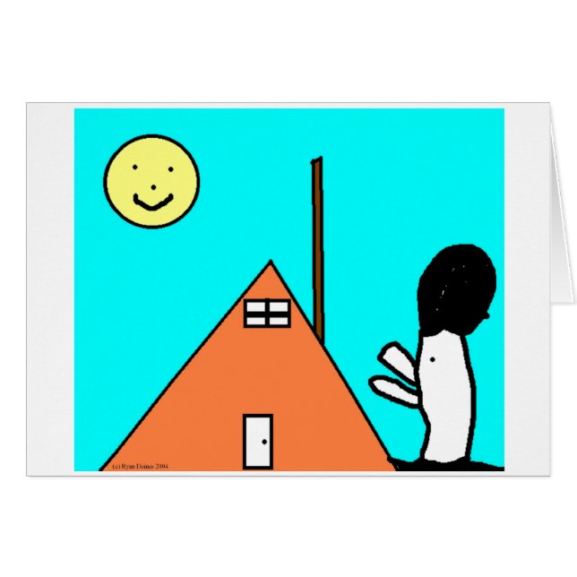 Chicken House-kort Hälsningskort (Framsidan Horizontal)