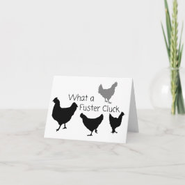 Chicken Humor: Vad är Fuster Cluck? BLANK Kort