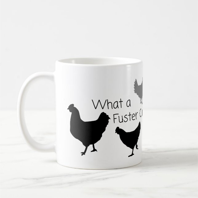 Chicken Humor: Vad är Fuster Cluck? Kaffemugg (Vänster)