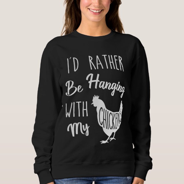 Chicken I d Rather T Shirt (Framsida)
