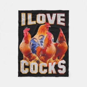 Chicken I Kärlek S Fleecefilt