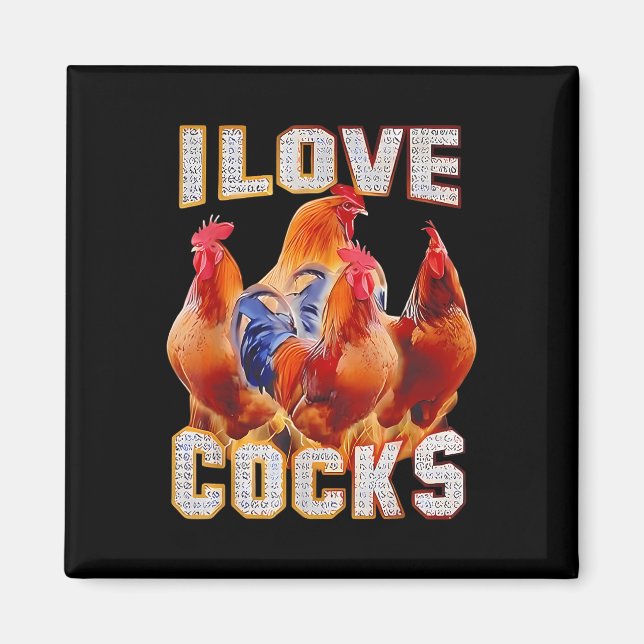 Chicken I Kärlek S Magnet (Framsidan)