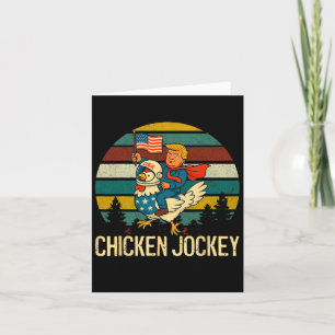 Chicken Jockey Funny Trump Kort