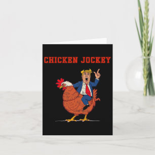 Chicken Jockey Funny Trump Meme Kort