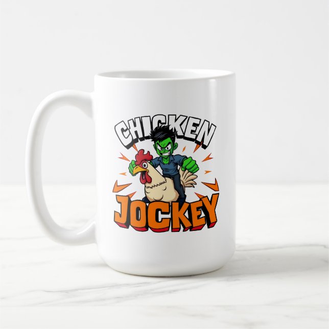 Chicken Jockey Kaffemugg (Vänster)