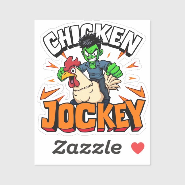 Chicken Jockey Klistermärken (Ark)