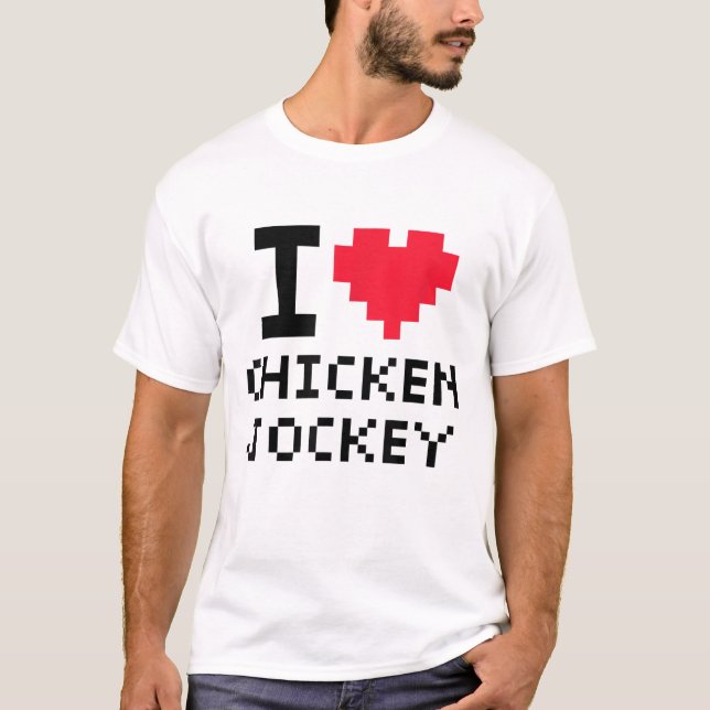Chicken Jockey T Shirt (Framsida)
