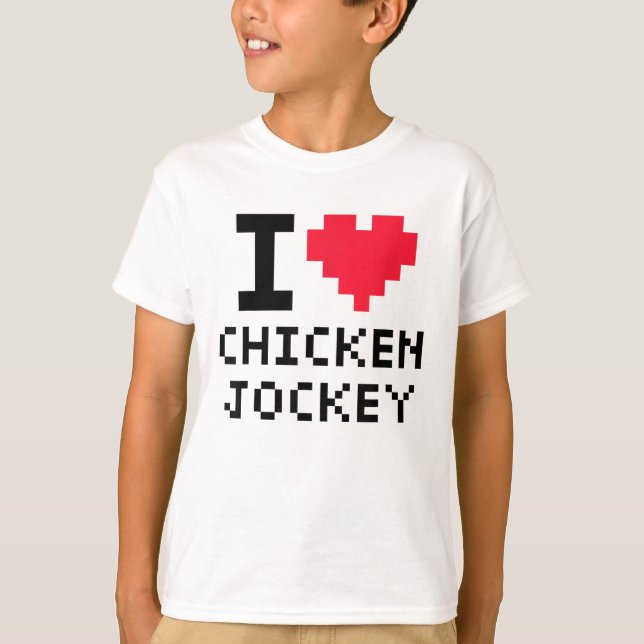 Chicken Jockey T Shirt (Framsida)
