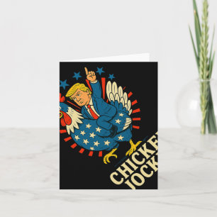 Chicken Jockey Trump Funny Meme 1 Kort