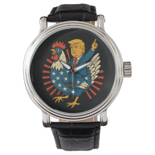 Chicken Jockey Trump Funny Meme Armbandsur