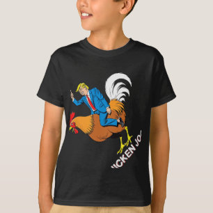 Chicken Jockey Trump Funny Meme Surreal Humor Tee