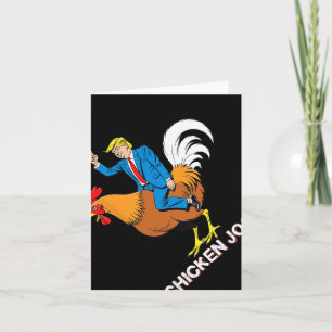 Chicken Jockey Trump Funny Meme Surreal Humor Tee Kort